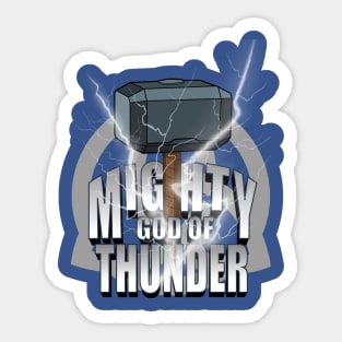 Mighty God Of Thunder Sticker